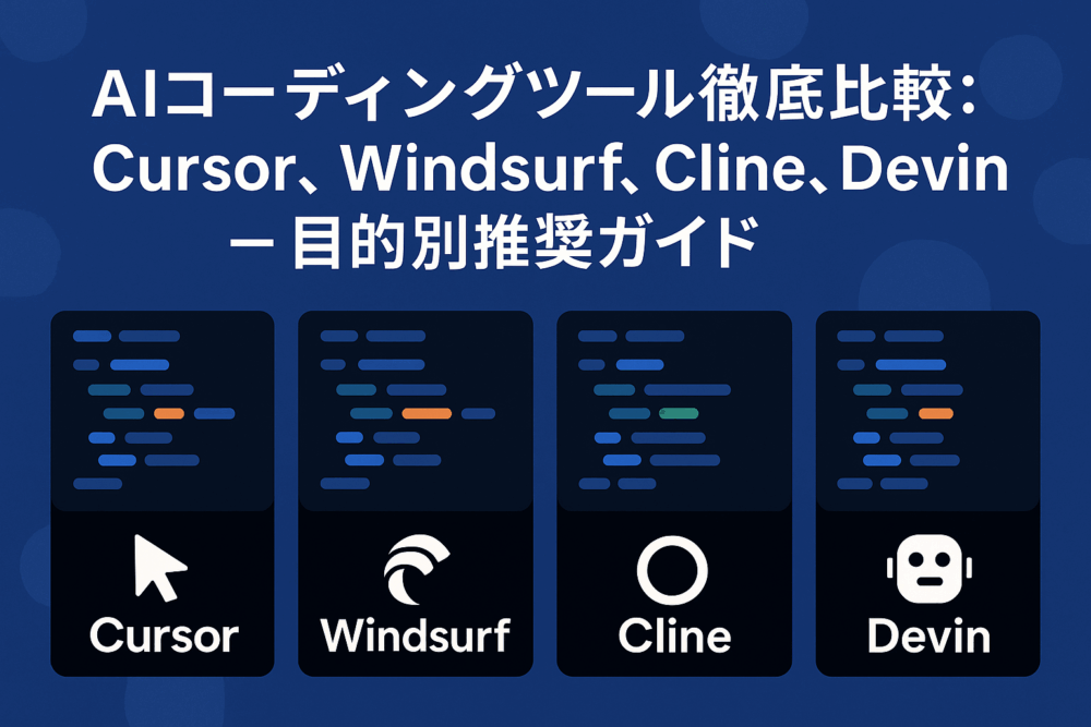 AIコーディングツール比較