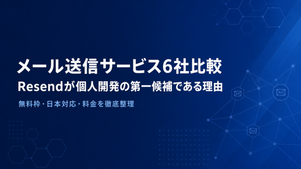 メール送信サービス6社比較のアイキャッチ画像